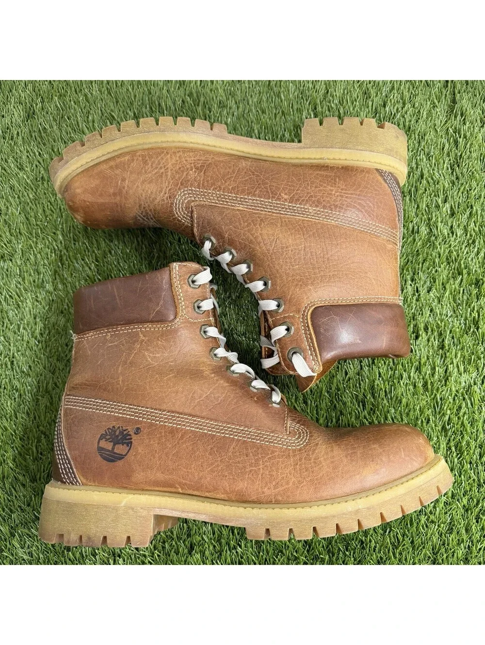 Timberland 6 Inch Premium Primaloft Brown Mens Boot Waterproof Combat Size 8.5 M
